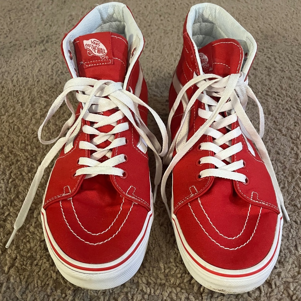 Red High Top Vans